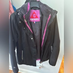 Gerry 2 in 1 soft shell outer with puffer in- like new- Large